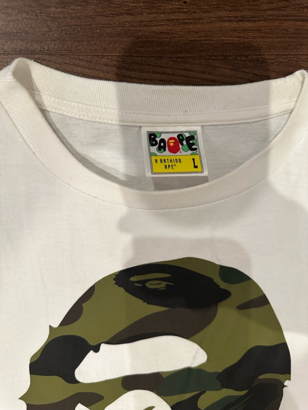 Bape White Camo T-Shirt - Picture 4 of 6